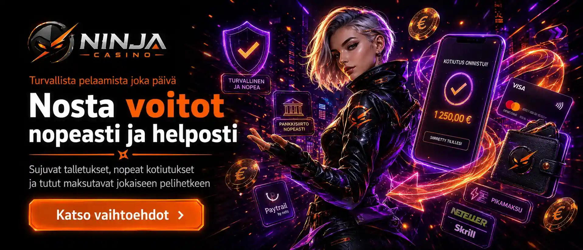 Nosta voitot nopeasti ja helposti turvallisella tavalla
